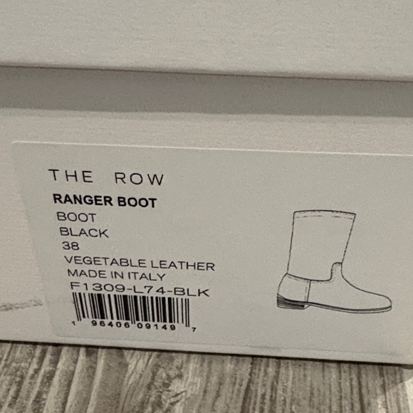 The Row Black Leather Boots - Picture 8 of 8